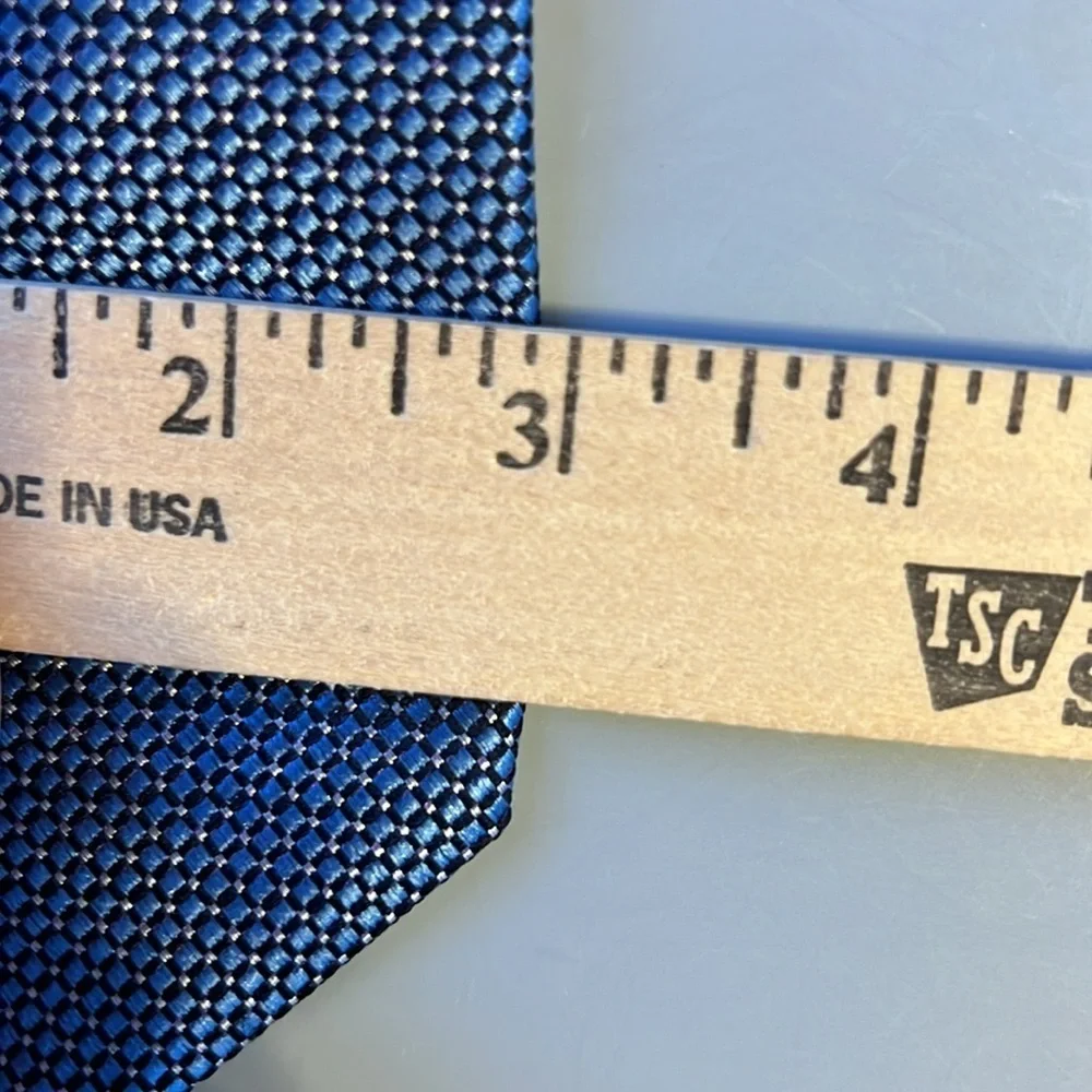 Ralph Lauren Blue Silk Hand Made Tie 58”